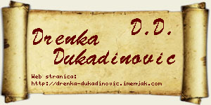 Drenka Dukadinović vizit kartica